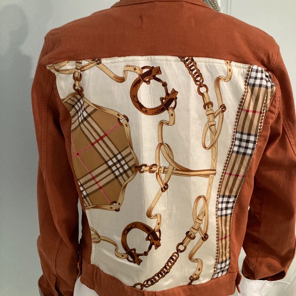 Prosperity- Gotcha Back Jackets & Blazers - Embellished Jean Jacket-Large